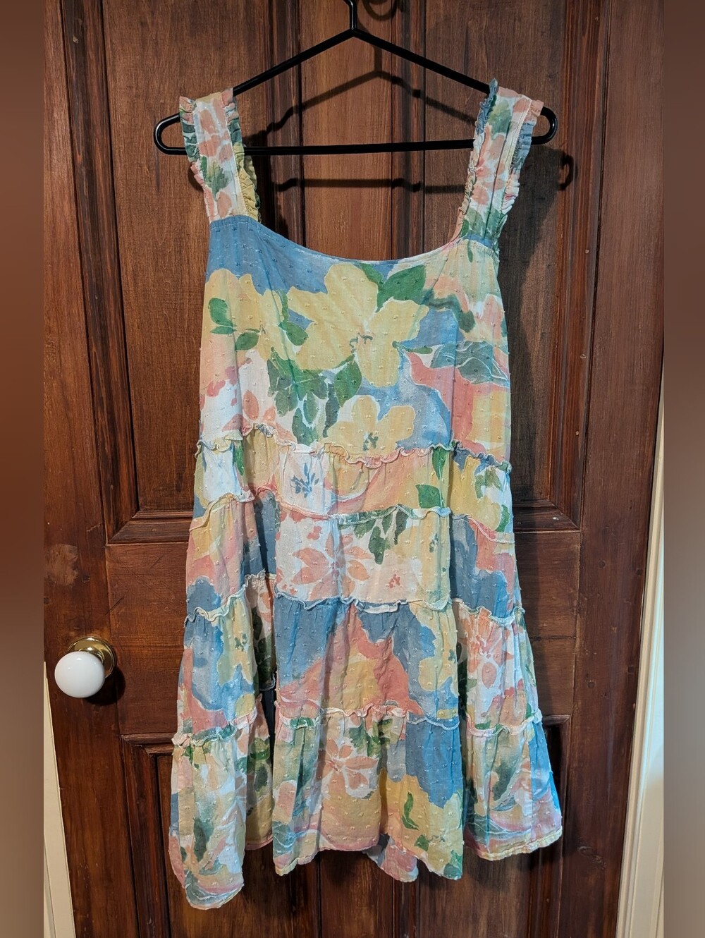 Girl and the Sun Free People Floral Tiered Mini Dress